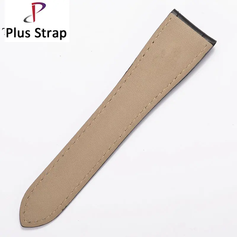 Ремешок из натуральной кожи ремешок для часов 18 мм 20 22 удлиненный черный