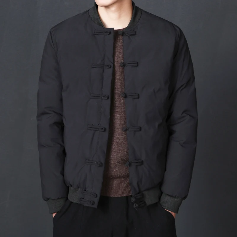 Мужская короткая хлопковая куртка Tang в китайском стиле новинка зимы 2019|Мужские