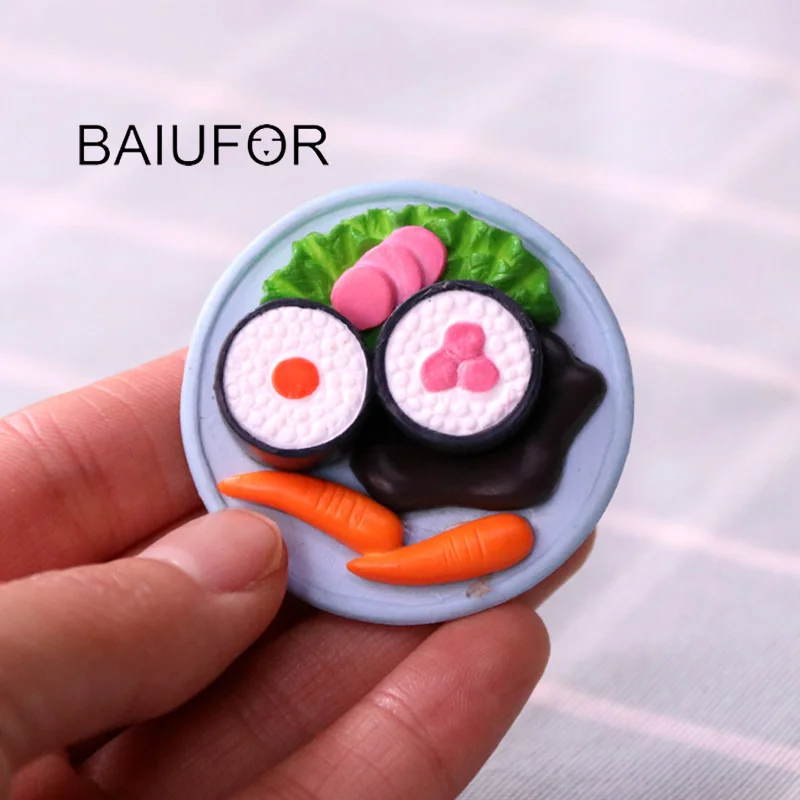 BAIUFOR имитация пищи миниатюрные гамбургер мороженое попкорн торт горох суши