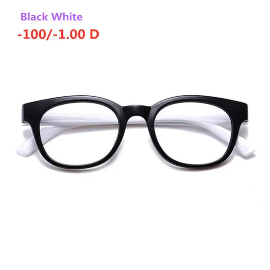 White Myopia100 Дети TR90 мощность-100-150-200-250-300-350-400 оптика близорукие компьютер рецепт готовая Близорукость очки рамки - Цвет оправы: White Myopia100