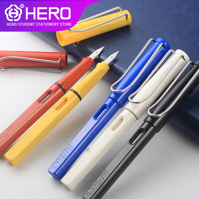 Hero Fountain Pens for school 359 original official authentic 11 color optional student office writing Free Engrave Custom | Канцтовары