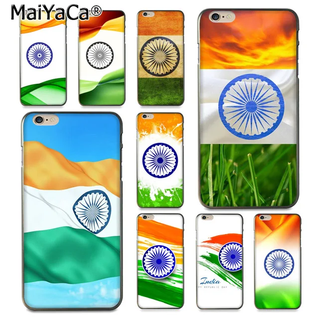 MaiYaCa Национальный флаг индийский для iPhone 4S SE 5C 5S 5 6 6S 7 8 Plus X XR XS MAX черный мягкий