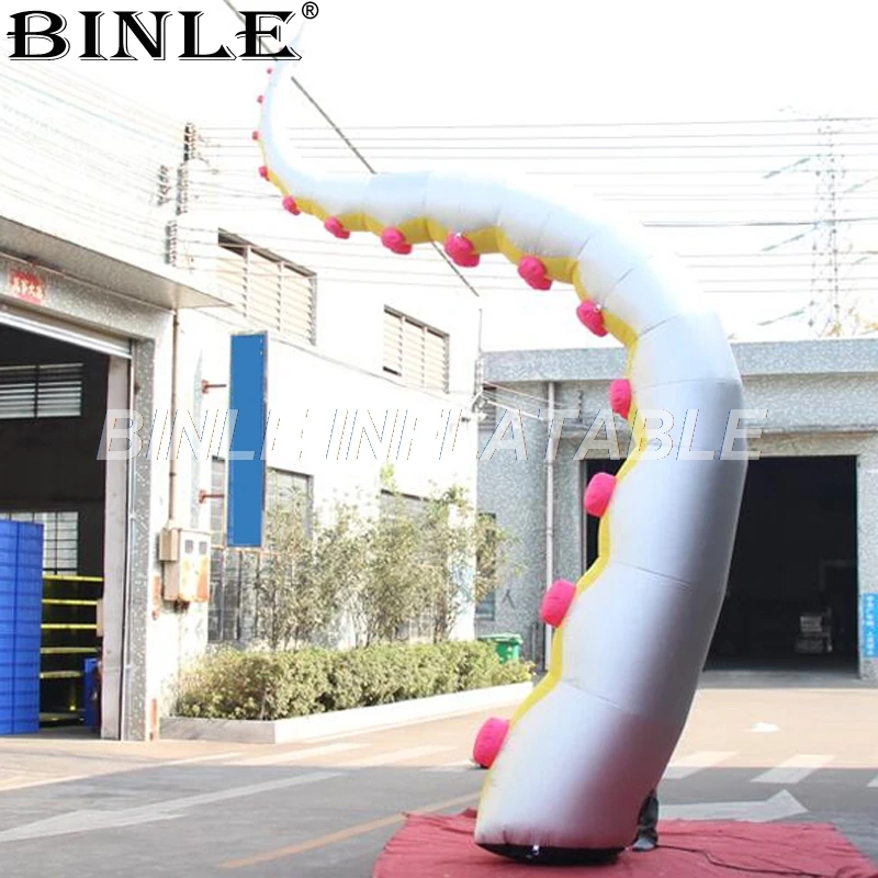 Лучший дизайн серебристые гигантские надувные щупальца осьминога с присоской
