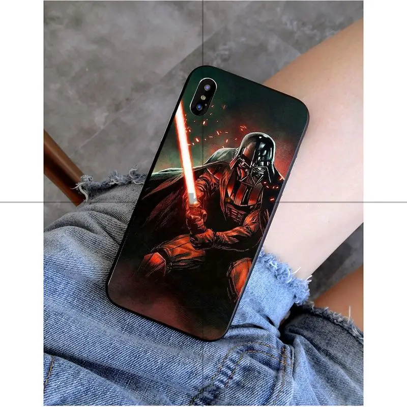 A8 Babaite Darth vader star wars умный чехол черный мягкий чехол для iPhone X XS MAX 6 6s 7 7 plus 8 8 Plus 5 5S SE XR - Цвет: A8