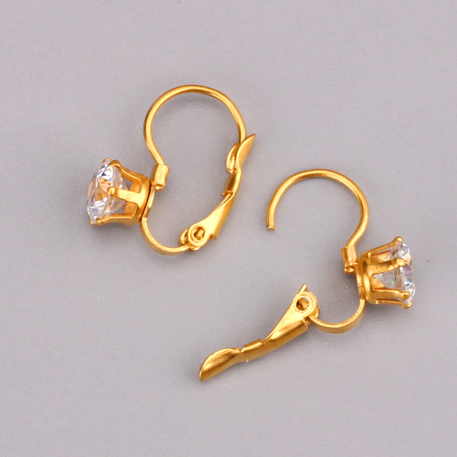 Роскошные золотые серьги с кристаллами CZ для женщин модные ювелирные изделия