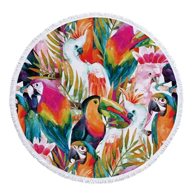 Pattern 20 Macaron, арбуз, круглое пляжное полотенце, микрофибра, пляжное полотенце, s, для полотенца для взрослых, ванная комната, кисточка, Тропическое полотенце для путешествий, микрофибра - Цвет: Pattern 20