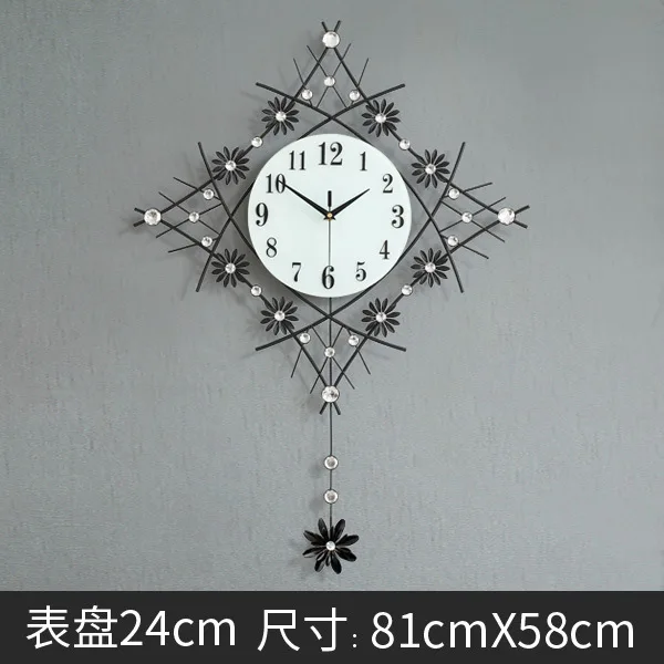 H European Minimalist Creative Wall Clock Modern Home Clock Living Room Mute Clock Fashion Decorative Quartz Clock Hot Sale - Цвет: H