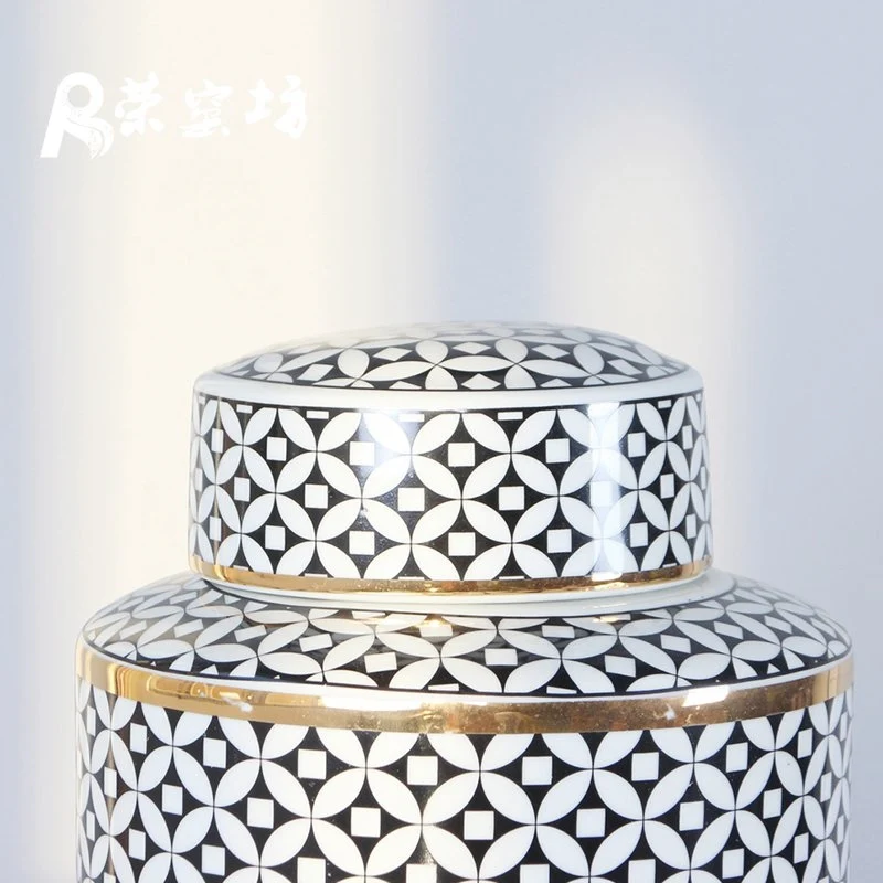 Круглые керамические жестяные банки RZKA161302/RZKA15A300 Jindezhen роскошный дизайн