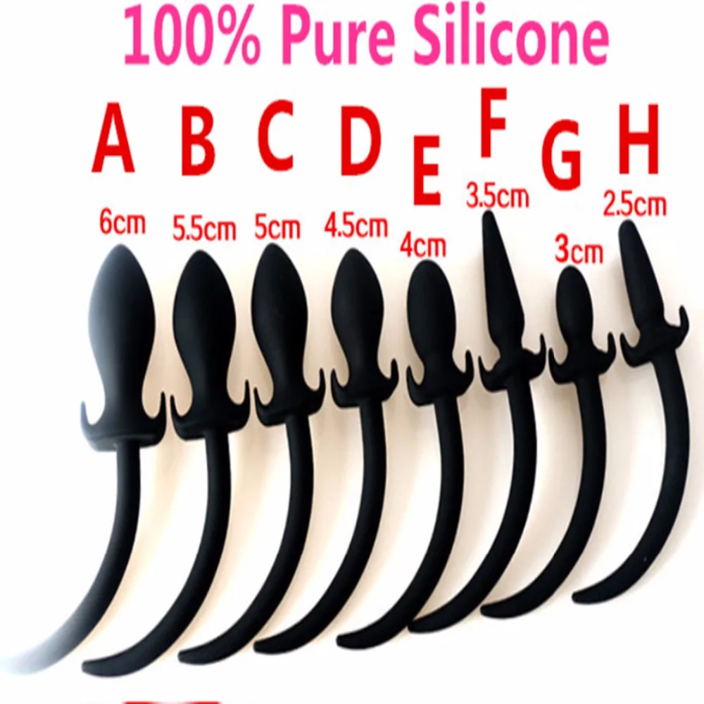 Silicone Dog Tail Anal Butt Plug Sex Toys For Women Men Anus Bead Massage Masturbation Couples Flirting Game Adult Products | Красота и