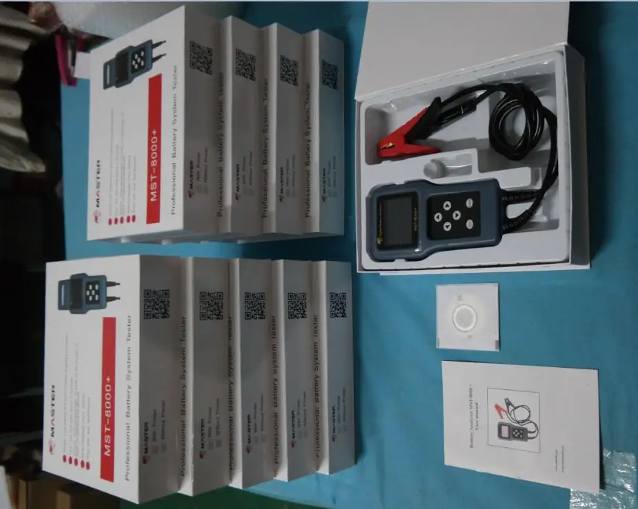 MST 8000 + машина для проверки старых аккумуляторов автомобиля анализатор батареи |