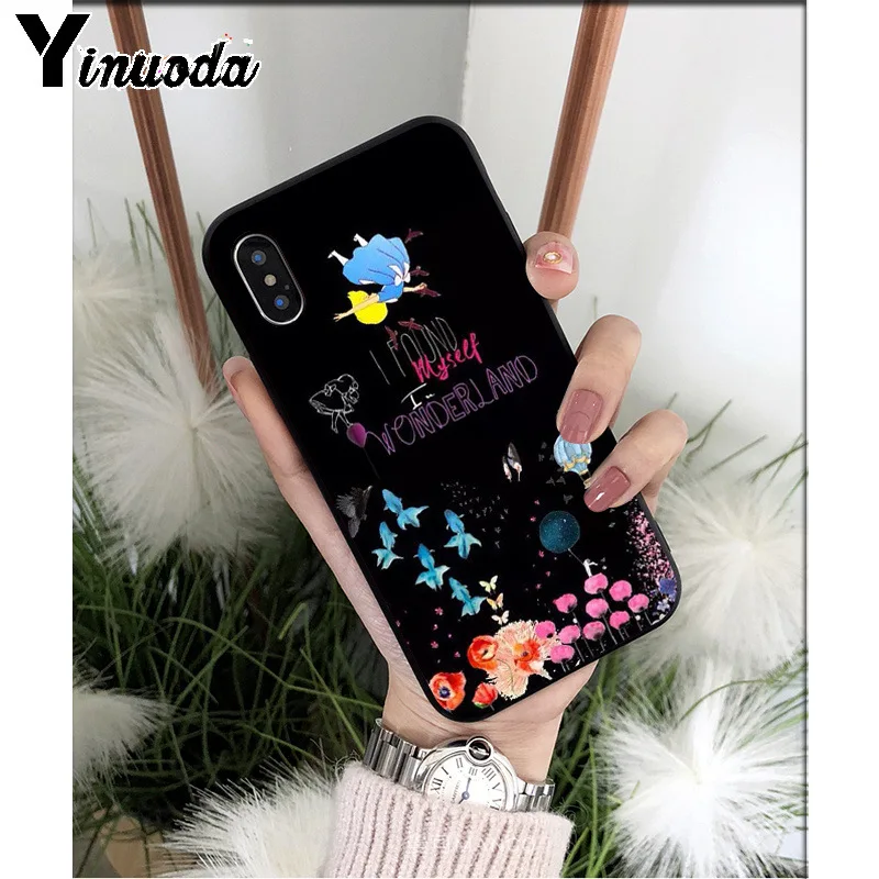 Силиконовый мягкий чехол для телефона Yinuoda we all mad here iphone 13 X XS MAX 6 6S 7 8 Plus 5 5S XR -