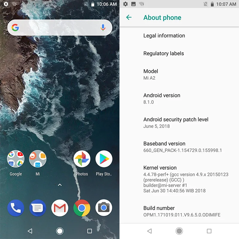 Xiaomi Mi A2 смартфон с 5 99 дюймовым дисплеем восьмиядерным процессором Snapdragon 660 ОЗУ 4