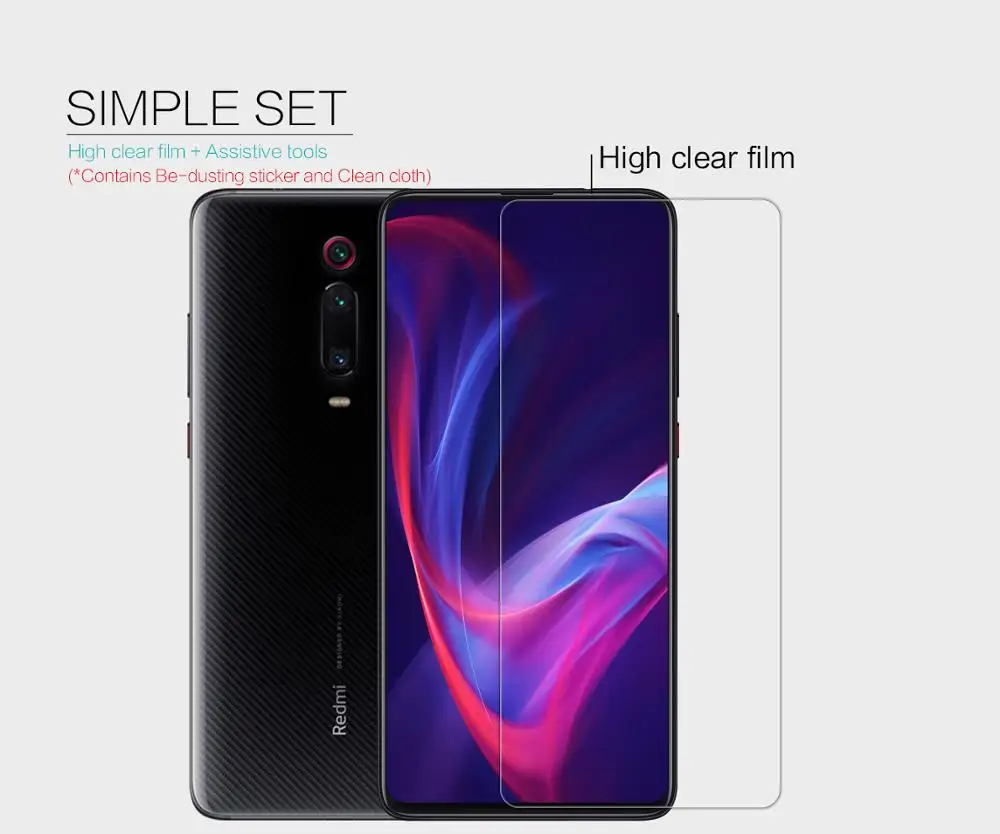 2 шт. для Xiaomi redmi K20 NILLKIN Супер прозрачная защитная пленка против отпечатков пальцев или матовая защитная пленка для экрана для redmi K20 pro