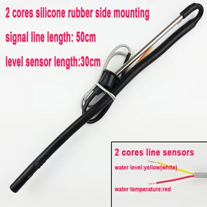 Датчик уровня воды на солнечной батарее, 30 см, 2 сердечника, силиконовый каучук, боковой монтаж, трубчатый датчик CGQ-10