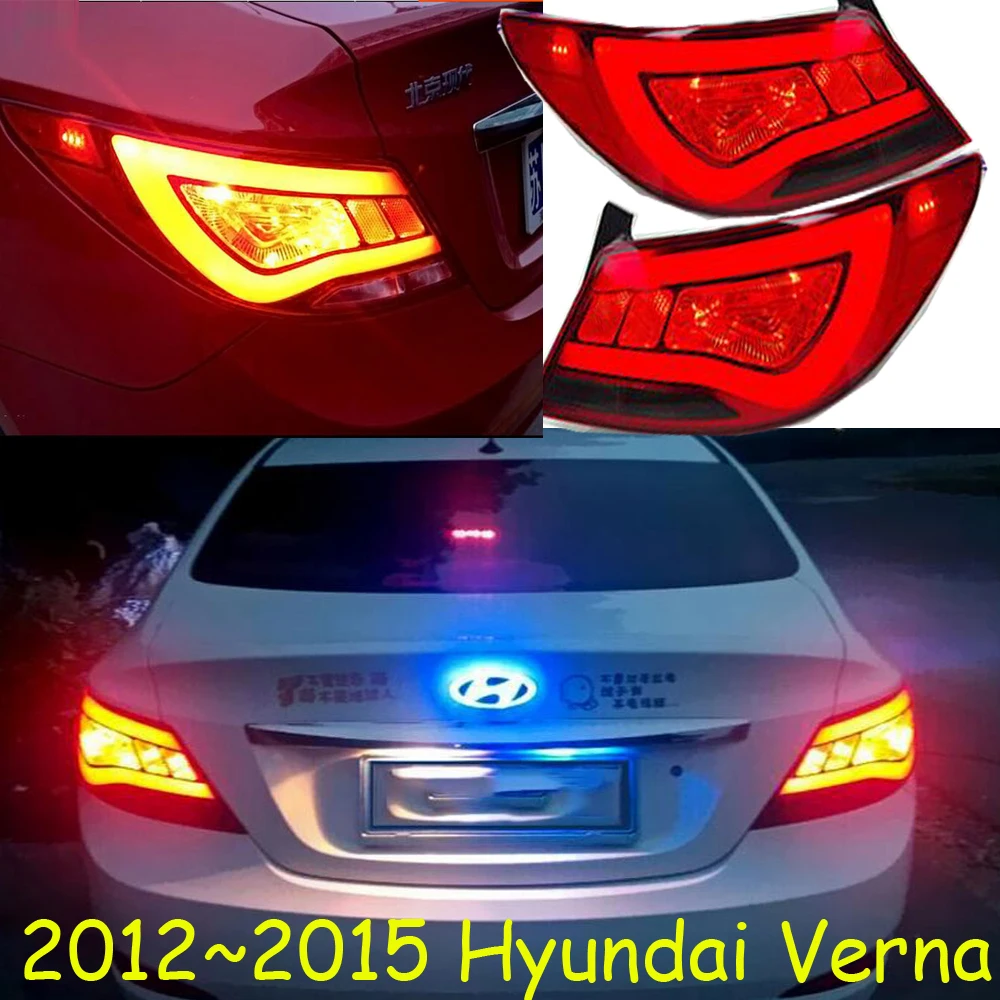 Задний фонарь для автомобильного бампера Hyundai Verna задний светодиод solaris 2012 ~ 2014