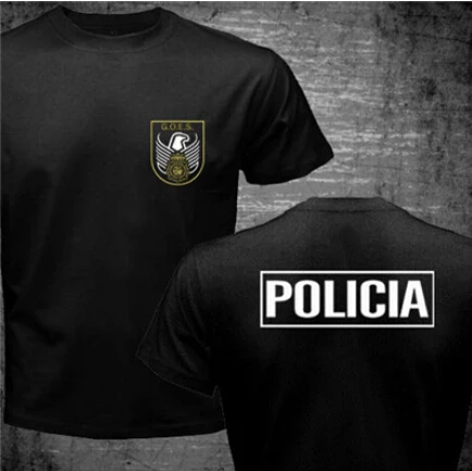 1 Espana Policia испанская национальная полиция Espana Policia Cnp Uip УПО анти бунт спецназ Geo Goes спецназ Мужская футболка классная футболка - Цвет: 1