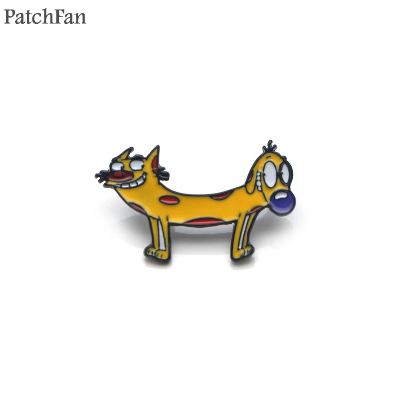 Заколки из цинкового мультфильма «Catdog» в стиле пэтчфана для мужчин и женщин; брошь для рубашки; одежда; аксессуары для рюкзака; брошь с медалью; A1516