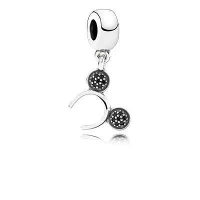 FEICHUAN гламурный Европейский бусина из серебра 925 пробы Кулон fit Pandora браслет ожерелье DIY подарки Для Подружек - Цвет: with logo