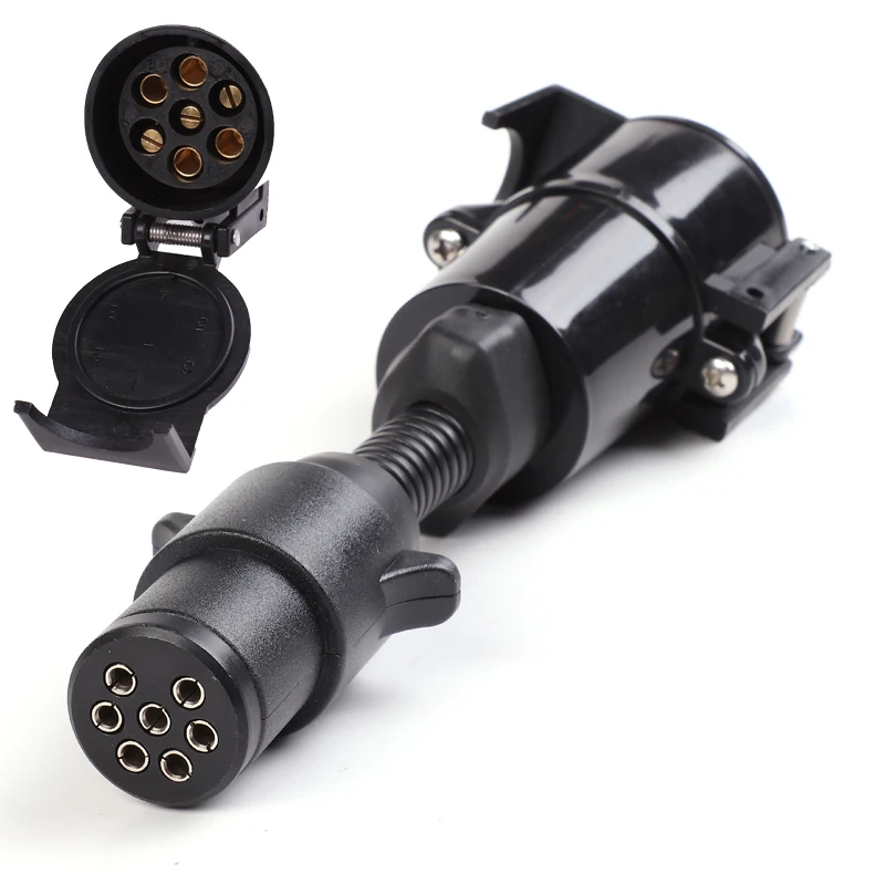 Автозапчасти 7 Pin маленький круглый Штепсель для автофургона до пластиковый