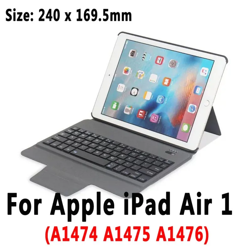 For iPad 9.7 Air 1 Тонкая клавиатура чехол для iPad 5th 6th поколения 9,7 Pro 10,5 11 Air 10,5 воздуха 1 2 3 iPad Mini 1 2 3 4 5 принципиально Капа - Цвет: For iPad 9.7 Air 1