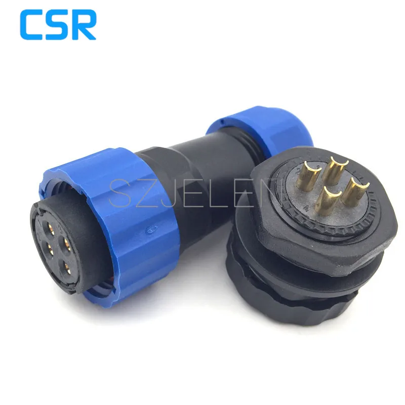 Водонепроницаемый 4 контактный разъем и розетка автоматическая электрическая