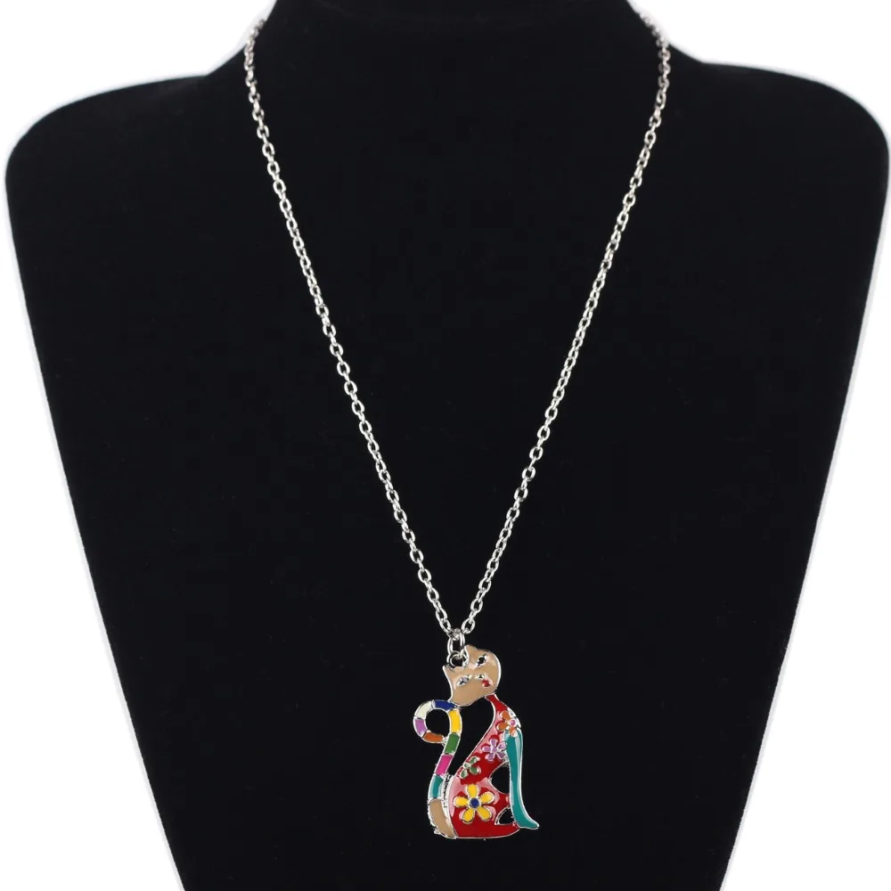 Ожерелье женское длинное эмалированное из металлического сплава | Украшения и