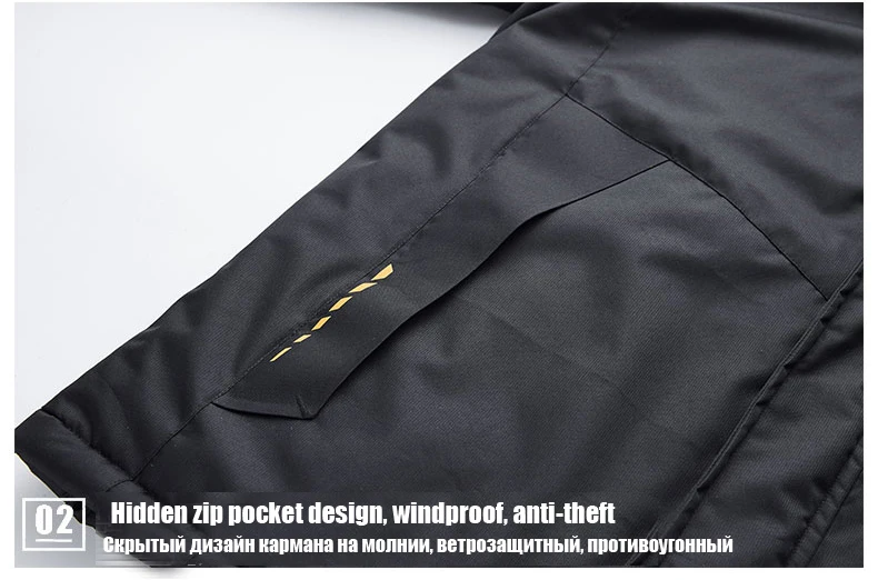 UNCO& BOROR размера плюс M~ 6XL 7XL новая теплая верхняя одежда зимняя куртка Мужская ветрозащитная Водонепроницаемая с капюшоном wo мужская куртка Теплая мужская парка пальто