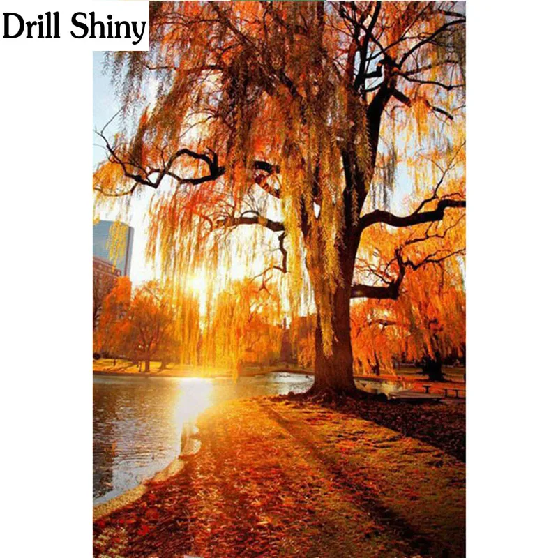 5D Алмазная мозаика для творчества алмазная вышивка осенняя пейзажная живопись