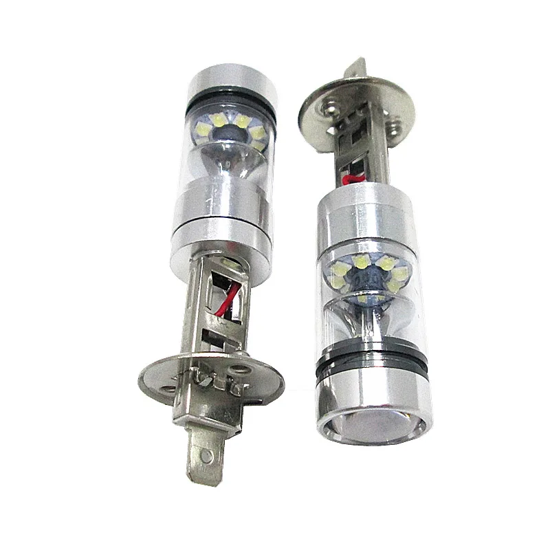 2 шт. высокое качество H1 100 Вт Высокая мощность 20LED Авто Противотуманные лампы дневного света светильник DC12V