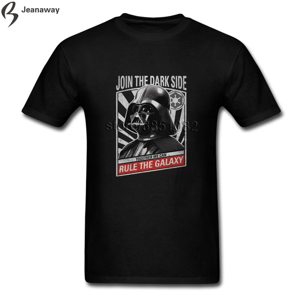 Для мужчин футболка с принтом Дарт Вейдер пропаганды Футболка короткий рукав