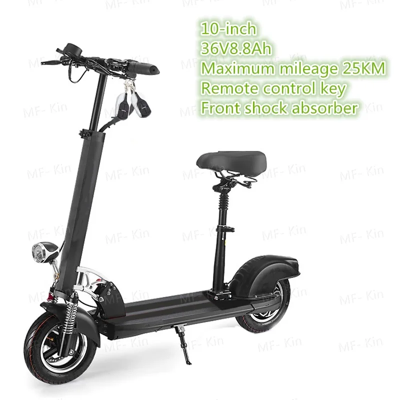 black 10inch 36v8A Горячая 10 дюймов двухколесный складной электрический скутер велосипед Ховерборд скутеры с 36v48v13Ah выносливость пробег 55 км батарея - Цвет: black 10inch 36v8A