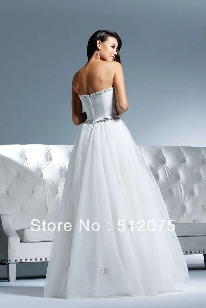 Free Shipping Custom 100% Guarantee hot sale hand made beaded Wedding gowns 2013 |