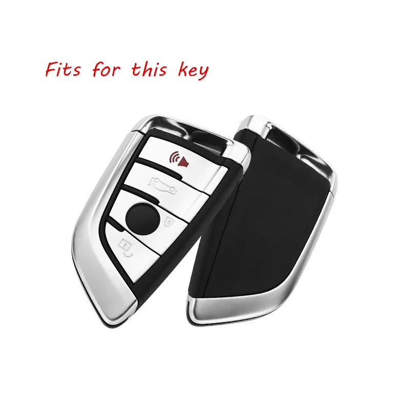 Luxury Metal Car Key Case Smart Remote Keychain Fob Cover Holder Bag for BMW X1 X4 X5 X6 F48 F15 F16 5 7 | Автомобили и мотоциклы