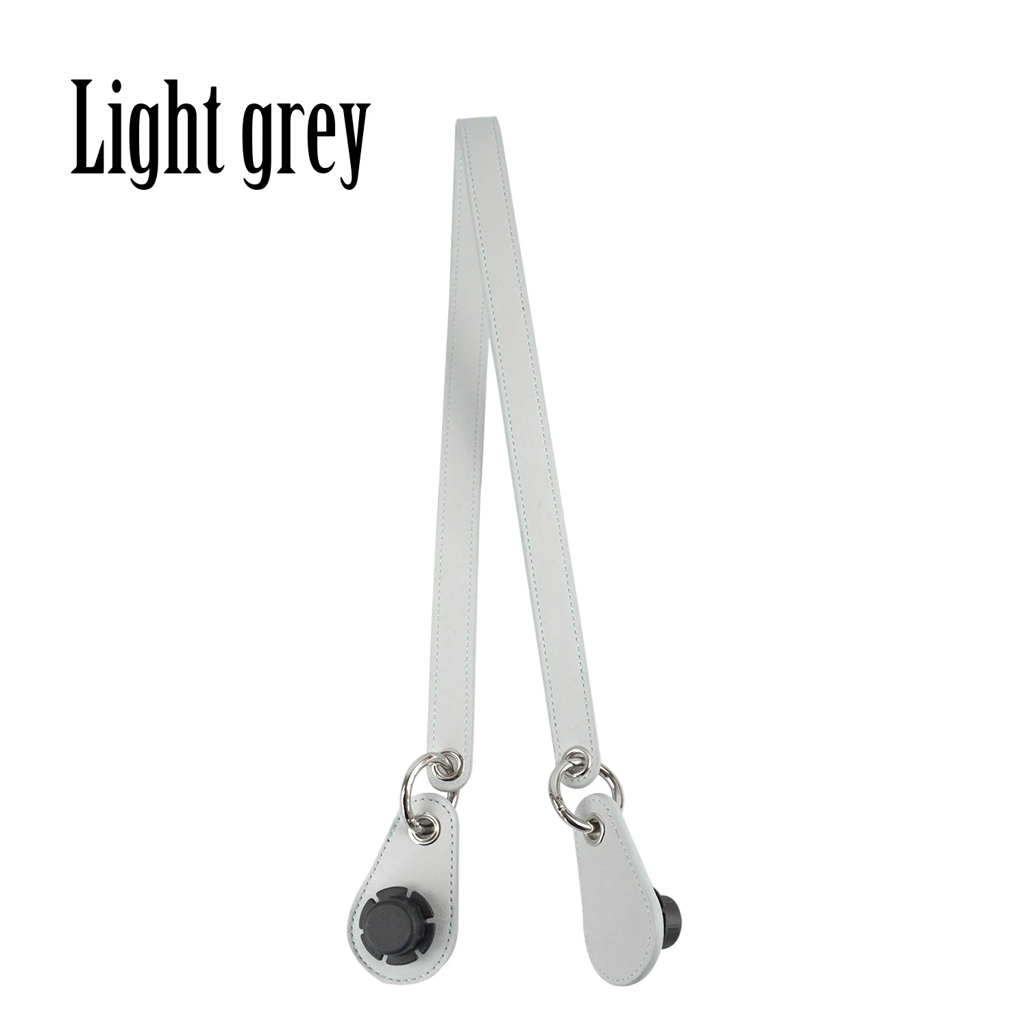 light grey Tanqu цельный выразительное кольцо кожаный ремень ручка металлическое кольцо капли для классический мини Obag корзина город шик для женщин сумки O сумка - Цвет: light grey