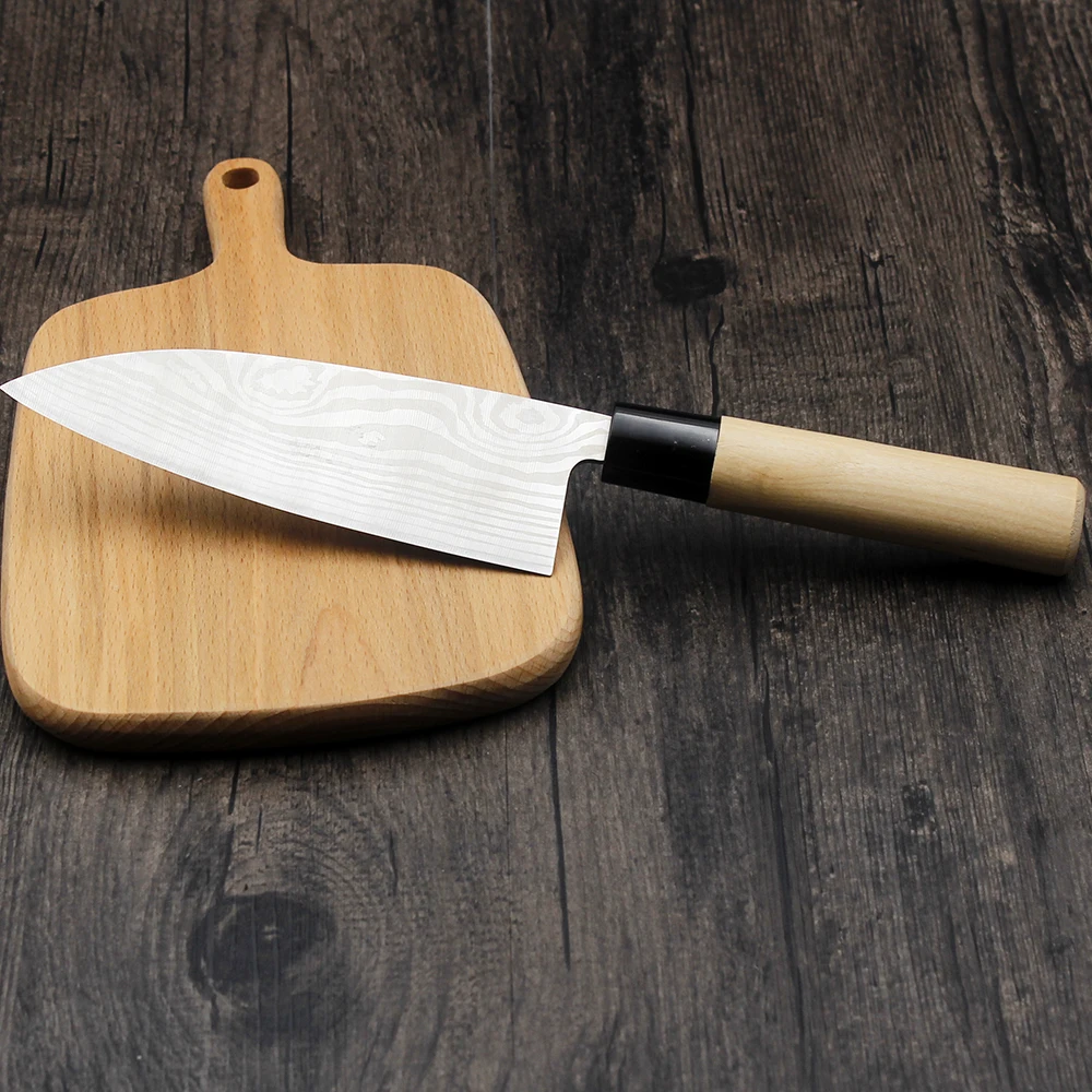 Нож шеф-повара в японском стиле кухонный резец из нержавеющей стали для сашими с