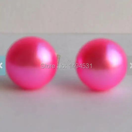 Рождественский подарок ювелирных изделий серьги-гвоздики Серьги с жемчугом AAA 8-8