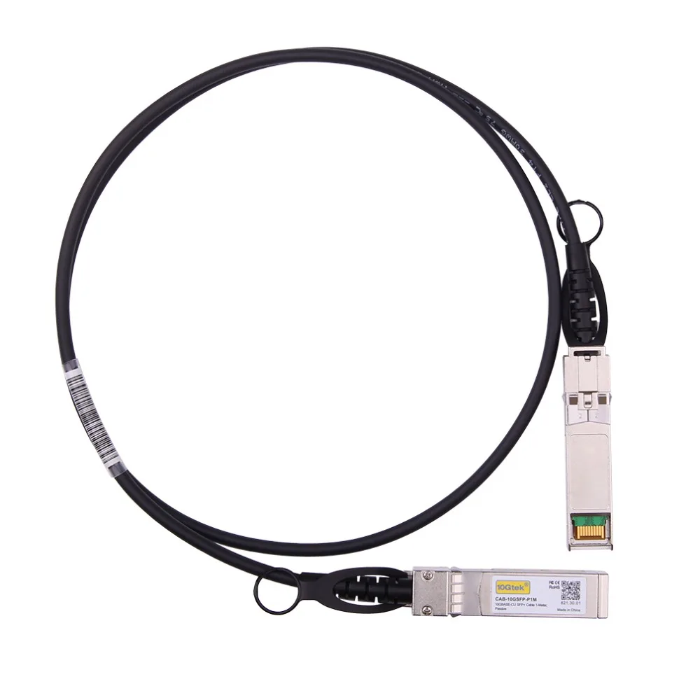 Кабель 10G 0 5 M SFP + DAC Пассивный кабель 10GBASE CU с прямым подключением медный Twinax 30AWG для