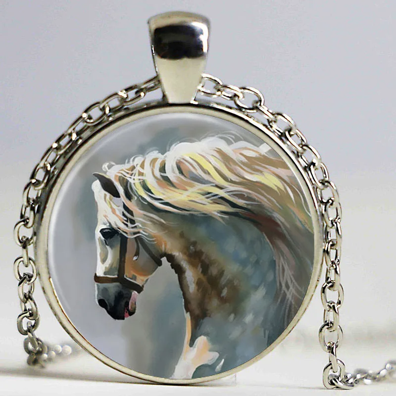 Новая модная черная бижутерия Love Horse для мужчин и женщин подарок на Рождество нее