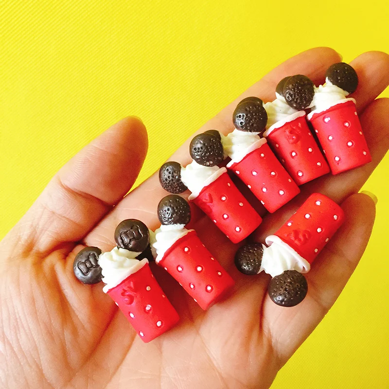 10 ice cream cups 10 шт. мышь cookie/Десерт/пончики/miniatures питание/милый/Фея Садовый Гном/moss террариум Декор/фигурка/Кукольный дом - Цвет: 10 ice cream cups