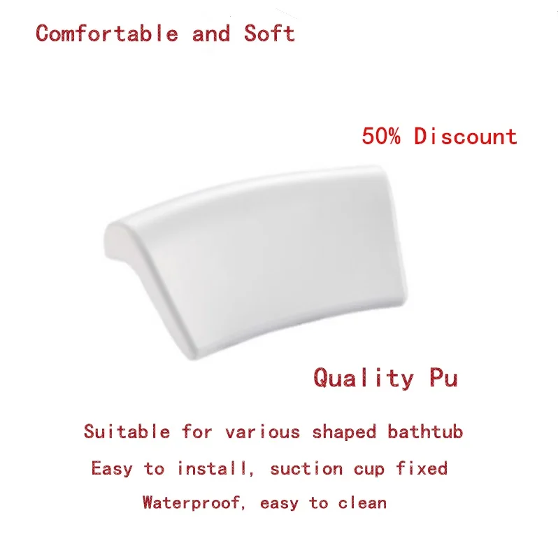 Black and white PU foam quick rebound Bath pillow Classic style bathroom bath Suitable for all kinds of Bathtub Pillow | Дом и сад