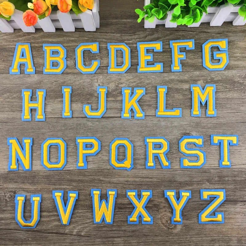 Патчи с золотыми буквами 10 шт. железные накладки для одежды наклейки сделай сам