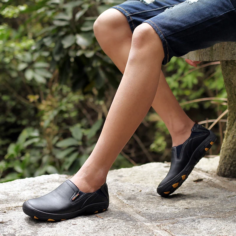 Новинка крутая обувь для пешего туризма мужские кожаные уличные кроссовки