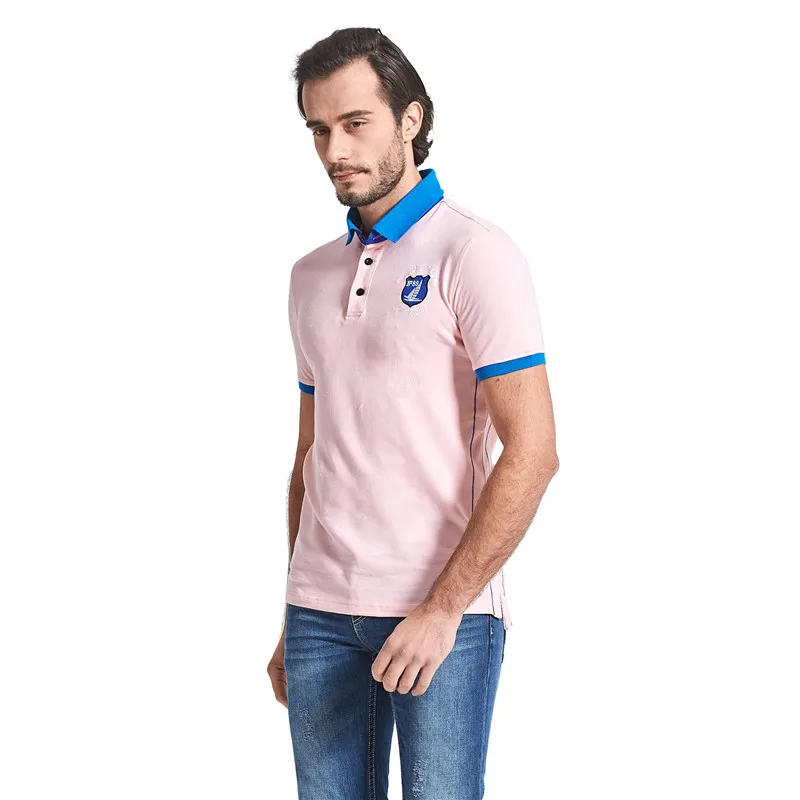 Новая брендовая мужская рубашка поло модные рубашки из хлопка с коротким рукавом