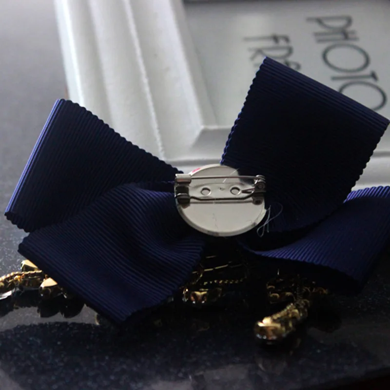 Стразы дизайнерская брошь в виде банта из хрустальной ткани броши стиле ретро