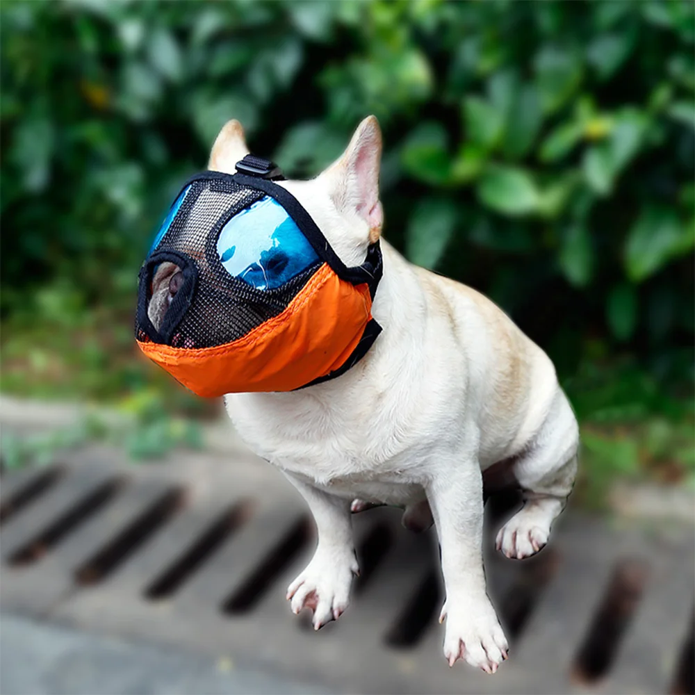 Короткие морда собаки маска с солнцезащитных очков регулируемые Обувь дышащей