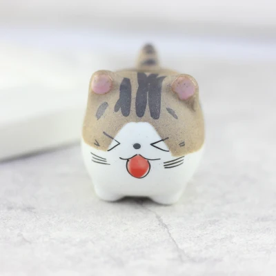 Cat Chi's Cat керамические горшки для растений микро милые мини суккуленты в горшке маленькие цветочные горшки кактус бонсай креативный мультфильм плантатор для дома