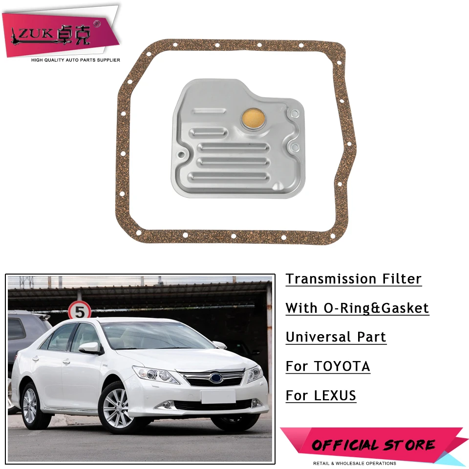 ZUK высокое качество трансмиссионный масляный фильтр для Toyota CAMRY HIGHLANDER COROLLA RAV4 ALPHARD для LEXUS ES RX с уплотнительным кольцом