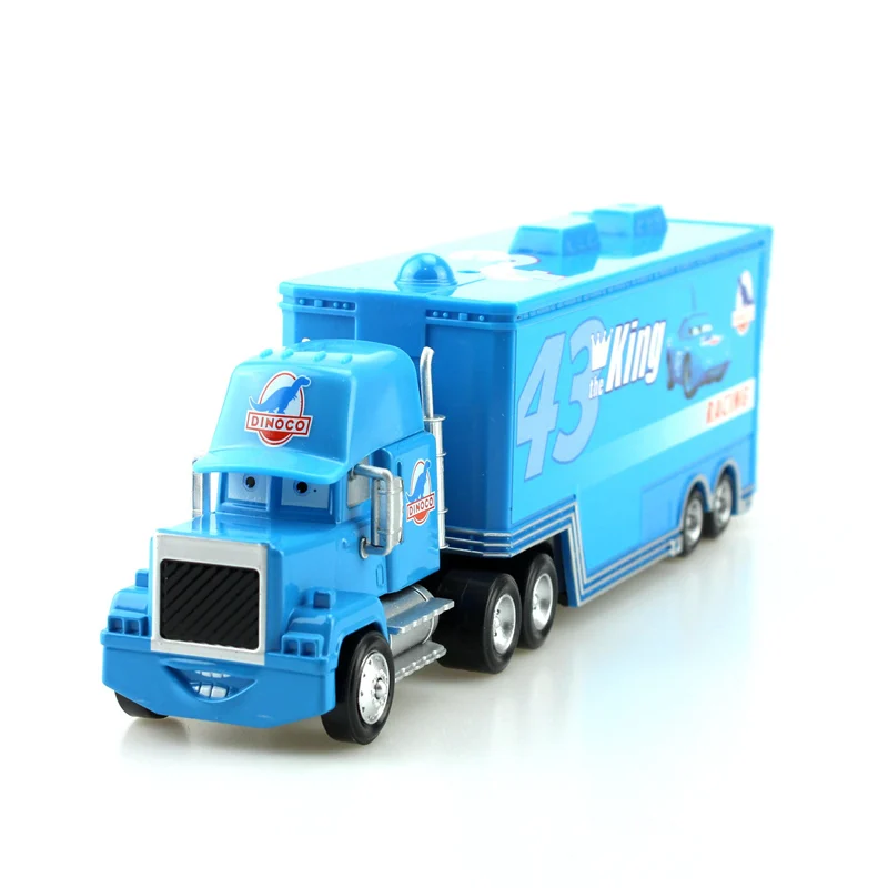 Disney Pixar Cars Toys 2 шт./лот Mack Truck маленькая машина король 1:55 литье под давлением