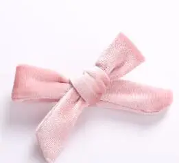 pink 2 Новое поступление, детские бархатные заколки с бантом для волос, модные заколки для девочек, милые аксессуары для волос в Корейском стиле, милые головные уборы - Цвет: pink 2