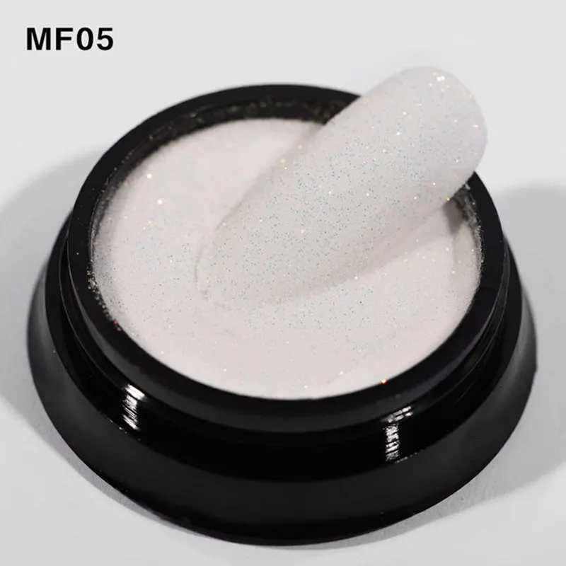 MF05 1 баночка блестящая Лазерная блестящая Starlight шерсть порошок сахар пигмент дизайн ногтей пыль наклейки маникюр дизайн - Цвет: MF05